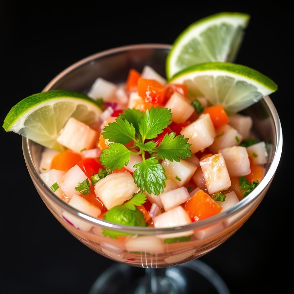 Ceviche segar, Menu Tradisional Restoran Miami sebagai hidangan pembuka
