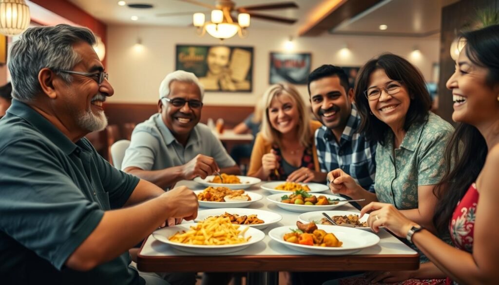 Keluarga bahagia setelah menikmati Menu Tradisional Restoran Miami