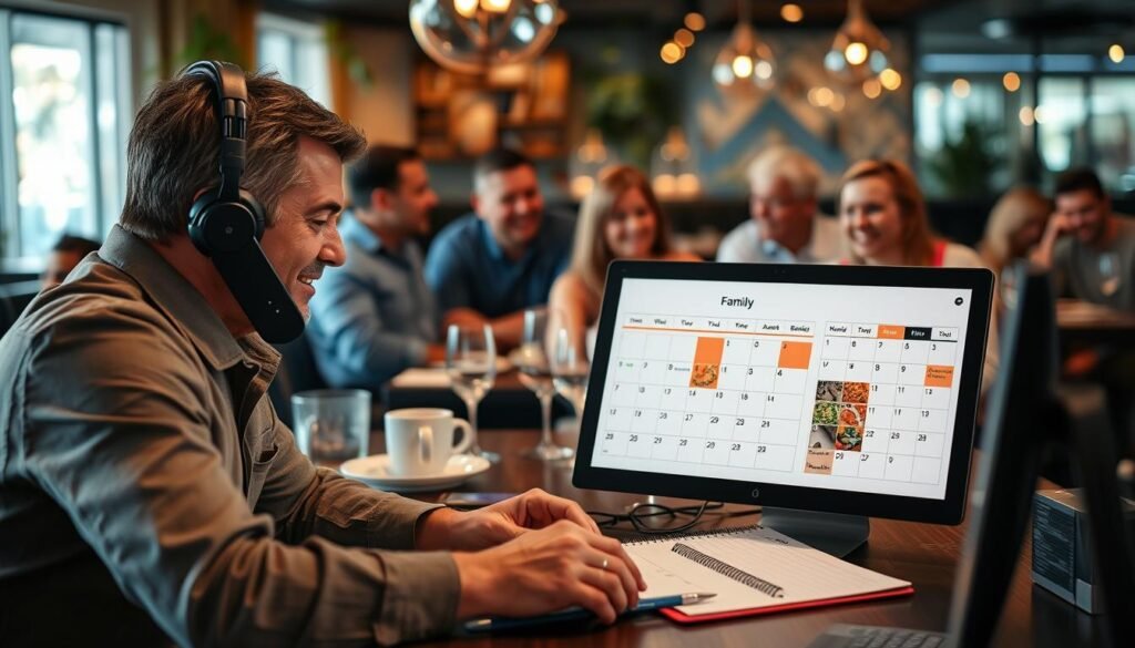 Keluarga melakukan reservasi untuk menikmati Menu Tradisional Restoran Miami
