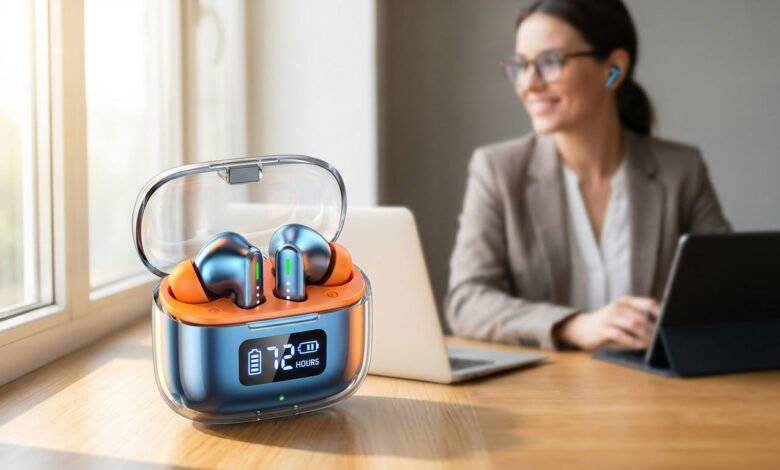 TWS baterai 72 jam earphone nirkabel